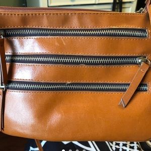 Tan shoulder purse